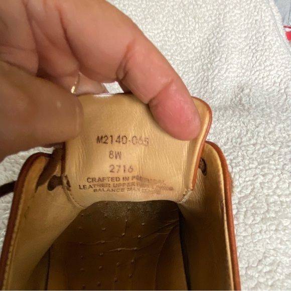 Hubbard Leather Brogue Shoes with lace,Sz:    8 W, Color: Whiskey Tan - Picture 8 of 8